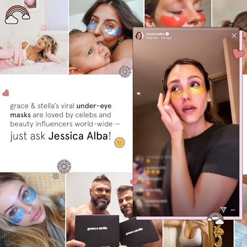 grace & stella Award Winning Under Eye Mask - Gifts for Her - Reduce Dark Circles, Puffy Eyes, Undereye Bags, Wrinkles - Gel Under Eye Patches, Vegan Cruelty-Free Self Care (24 Pairs, Blue) - Image 6