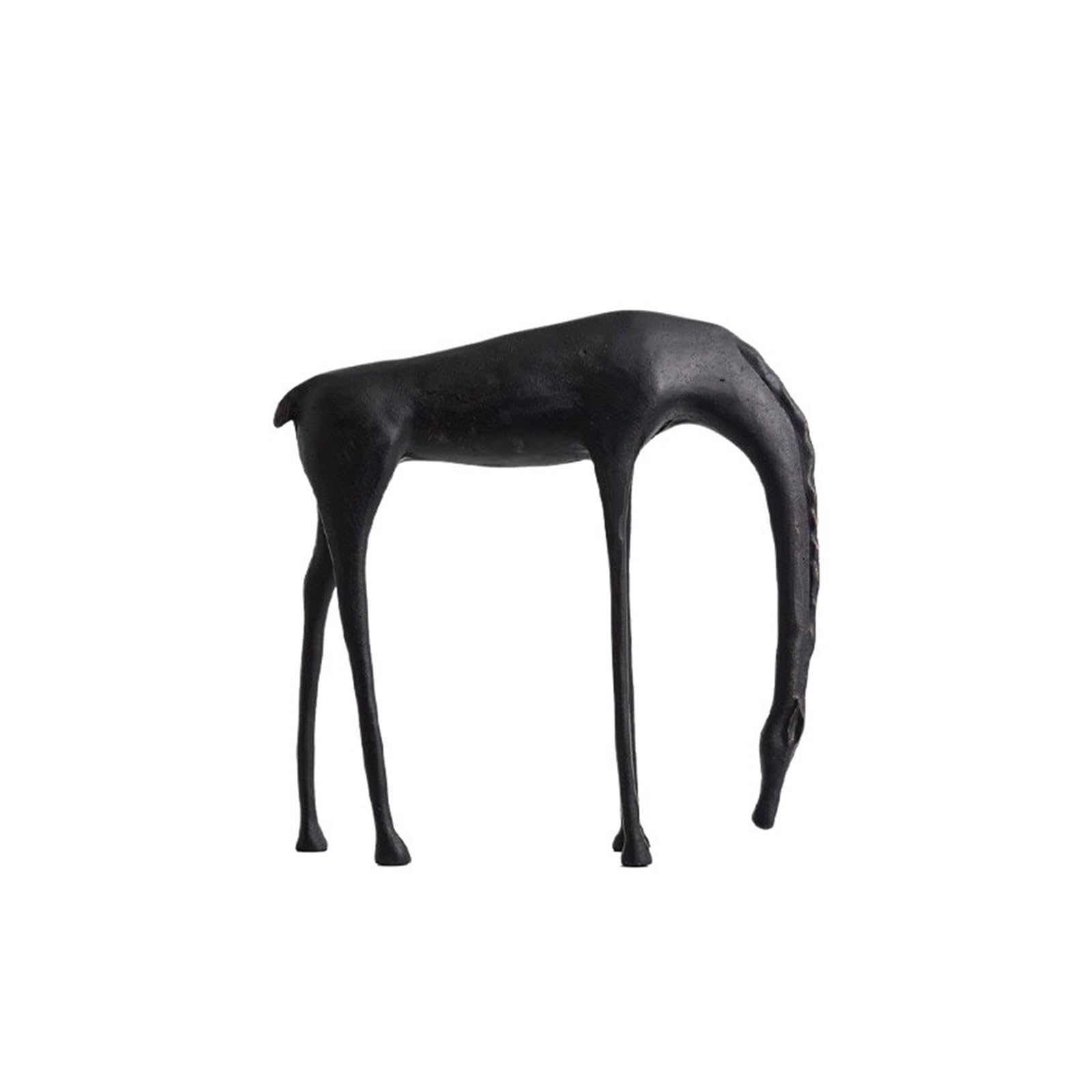 zhuyanbo007 Desk Statue, 19cm Abstract Horse Sculpture Die-cast Aluminum Suitable for Home Decoration，art Collection