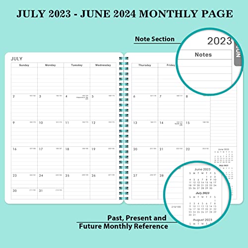 Academic Planner 2023-2024 - July 2023 - June 2024, 8" X 10", Planner 2023-2024, Weekly & Monthly Planner 2023-2024, Flexible Cover, To-Do List, Twin-Wire Binding #TOP2