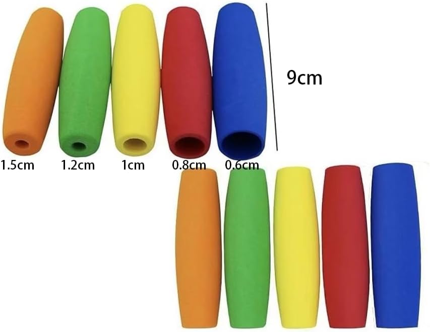10-Pack Foam Tubing for Handle Grip, Adaptive Utensils for Elderly No-Cut Sleeves, Built Up Utensils for Adults with Arthritis, Foam Tubing for Handle Grip Tools Pens