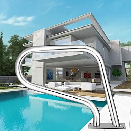 Mains courantes de piscines creusées en Acier Premium avec Fixation Solide Haute Qualité - 2