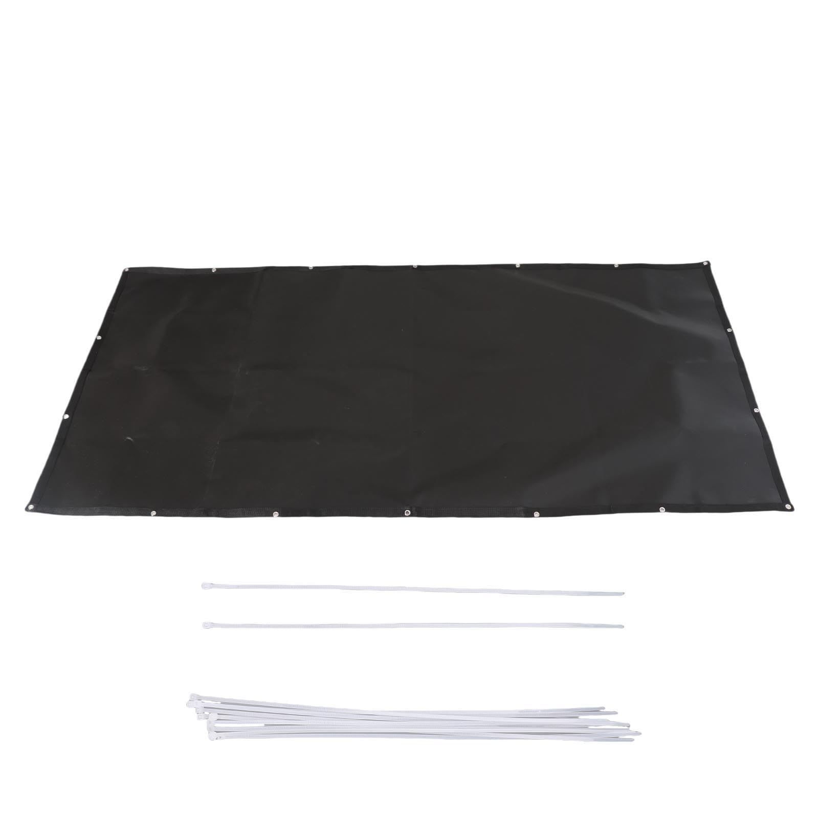 Estera térmica para Parrilla, esteras Debajo de la Parrilla, Protector de Valla de Parrilla de Fibra de Vidrio Resistente a la Lluvia e ignífugo, Protector de Cubierta de (3 * 6 pies)