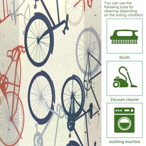 Tapis de cuisine absorbant lavable lot de 2 avec envers antidérapant vélo