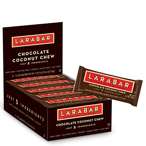 Larabar Cocoa Coconut Chew, Gluten Free Vegan Fruit & Nut Bars, 16 ct
