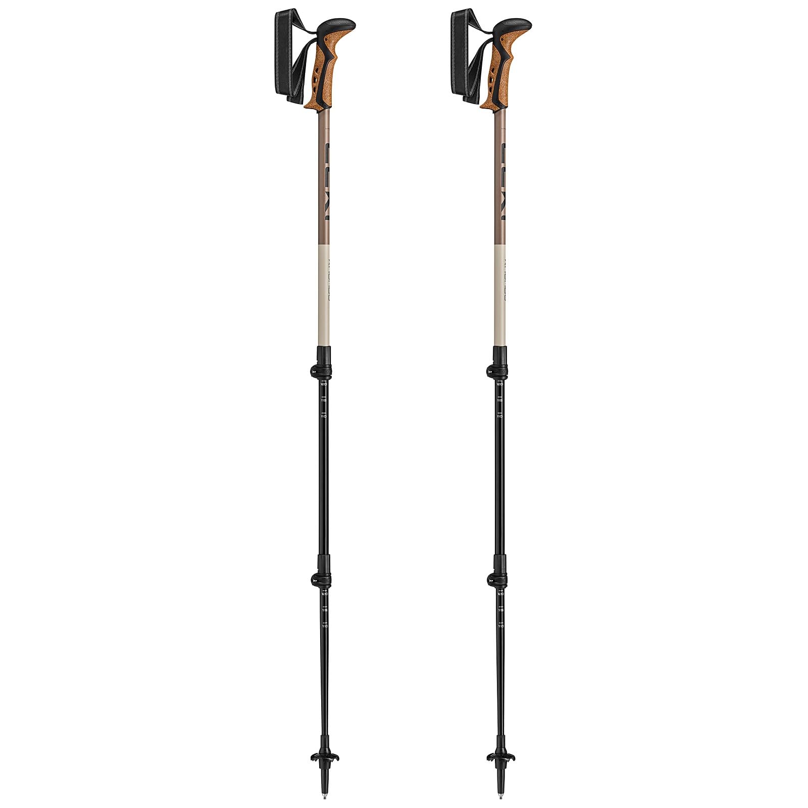 LEKI Khumbu Hiking Poles for Women and Men | Adjustable aluminum trekking poles (110–145 cm) with trekking baskets