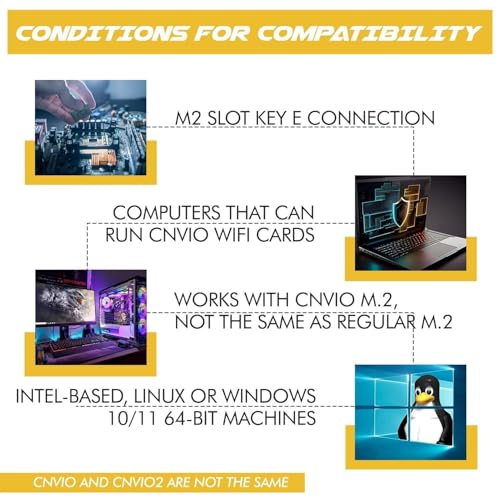 Image of Made for Intel 9462NGW Replacement WiFi Card | M.2 2230 CNVio WLAN Module | Replacement WLAN card for systems with 1st Gen Intel CNVio support. Requires Intel 8th-9th Gen CPUs. Supports Bluetooth 5.1