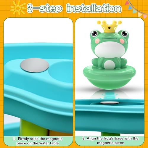 weirtoya Water Table Pump for Toddlers, Unicorn Toys Battery Powered Pump for Water Table Cordless Work Splash Toys Kids Toddler Summer Outddor Toys - Image 3
