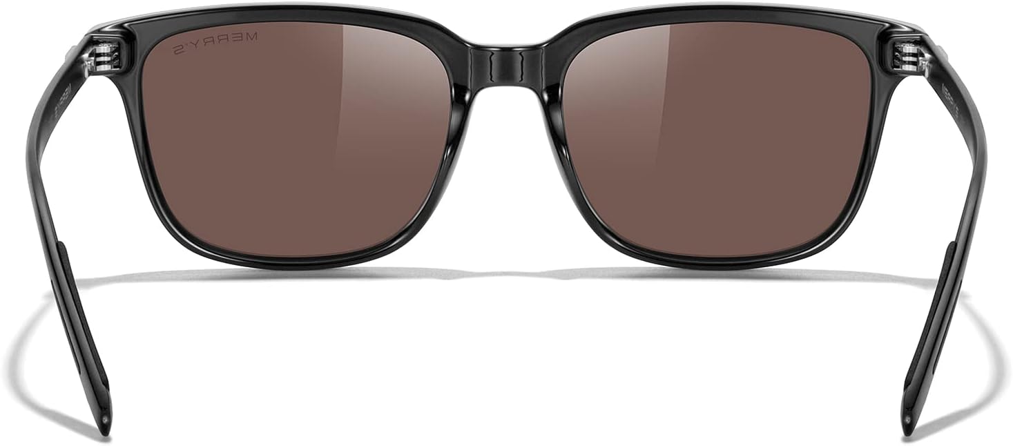 MERRY'S Unisex Rectangle Polarized Sunglasses Vintage Sun Glasses For Men/Women Aluminum Legs
