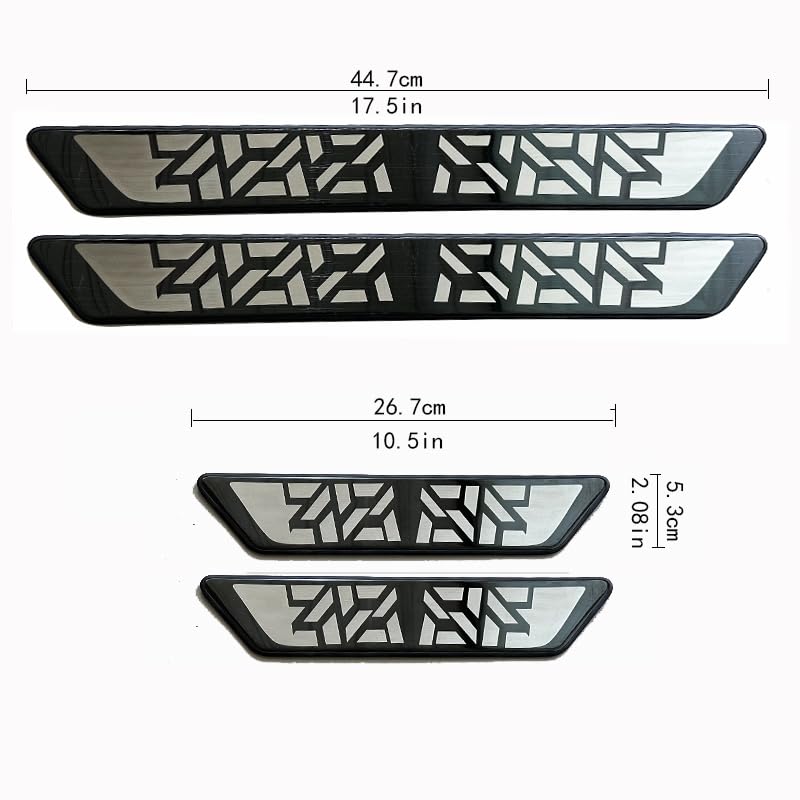 4 Piezas Protectores Umbral Puerta Coche Acero Inoxidable para 80 B3 B4 1986-1995 S4/RS4 (5-Türer, Limousine), Antiarañazos Puerta Guardias Borde, Decoración Accesorios,Blue