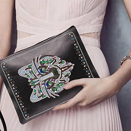 Scre DIY schilderij handtas met ketting diamant kunst lederen portemonnee portemonnee diamant doe-het-zelf schilderij… - Image 7