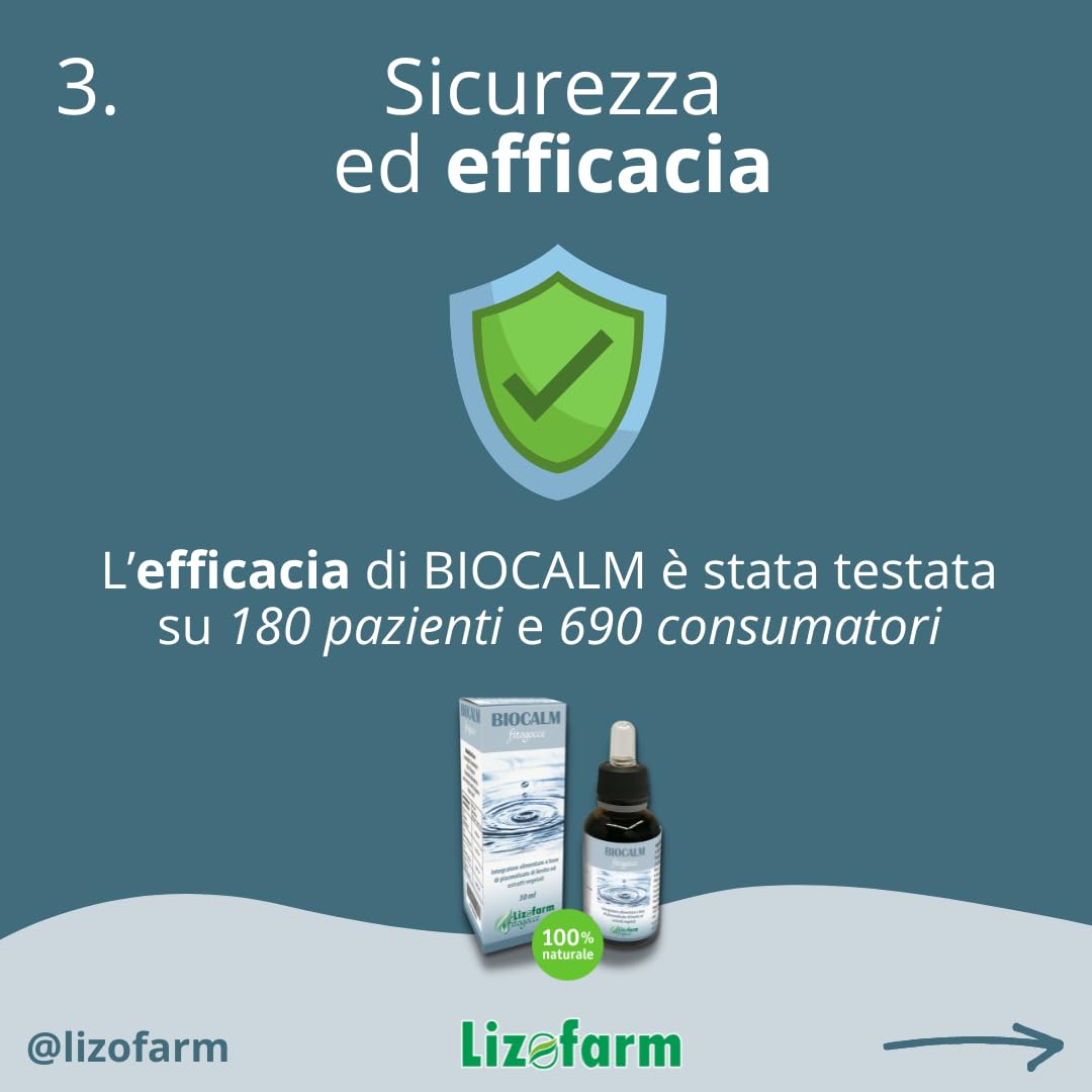 Biocalm Fitogocce | Integratore naturale per la qualità del sonno e il relax | Valeriana, Passiflora, Menta, Plasmolisato | 30 ml - Gocce Orali
