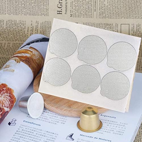 Aluminum Espresso Lids Sticker Lids Foil Seals Reusable Capsules for Nespresso(Lids 120)