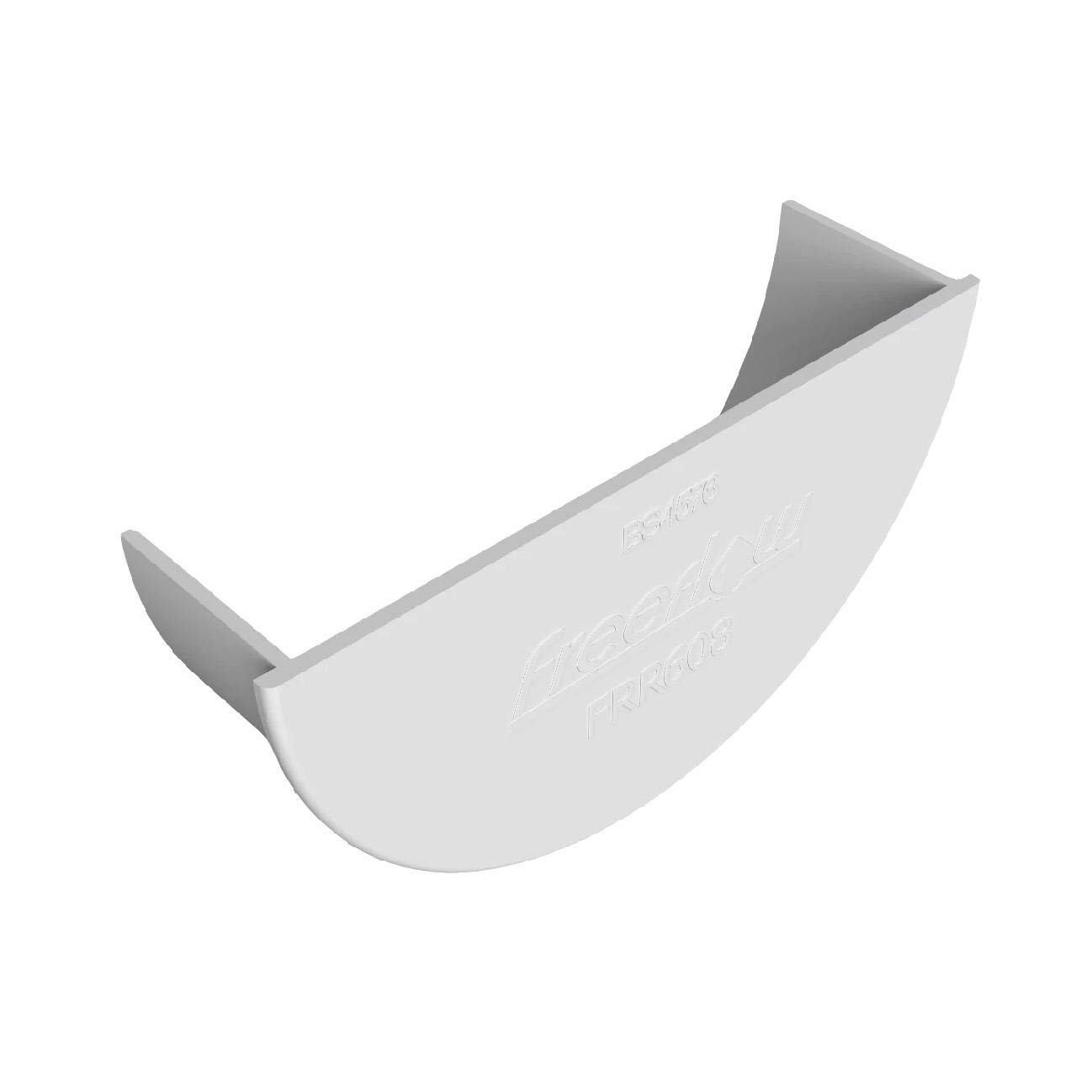 Freeflow White Round Gutter Internal Stop End, 112Mm Rain Water Systems