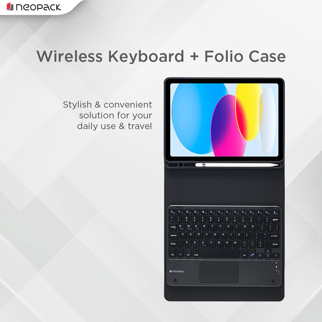Neopack Keyboard Folio Case with Trackpad for iPad 10.9