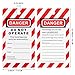 TKCHAX Lockout Tagout Tags 50 Pcs/Pack,Danger Do Not Operate Equipment Labels with 50 Zip Ties,OSHA Compliant Loto for Lock Out Tags Out,Equipment Repair