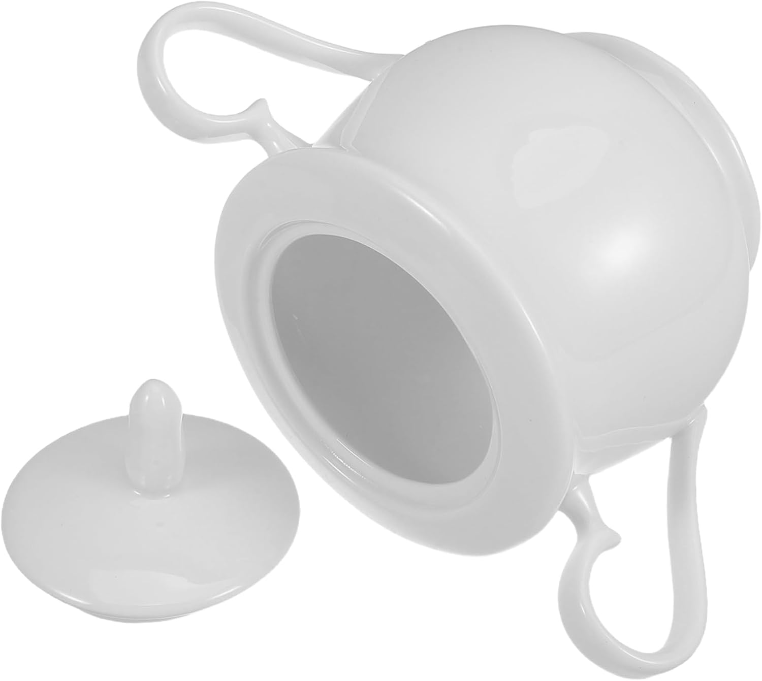 Elegant Ceramic Sugar Bowl Lid Airtight Porcelain Container for Sugar Candy and Kitchen Countertop Decor for Home and Office Use
