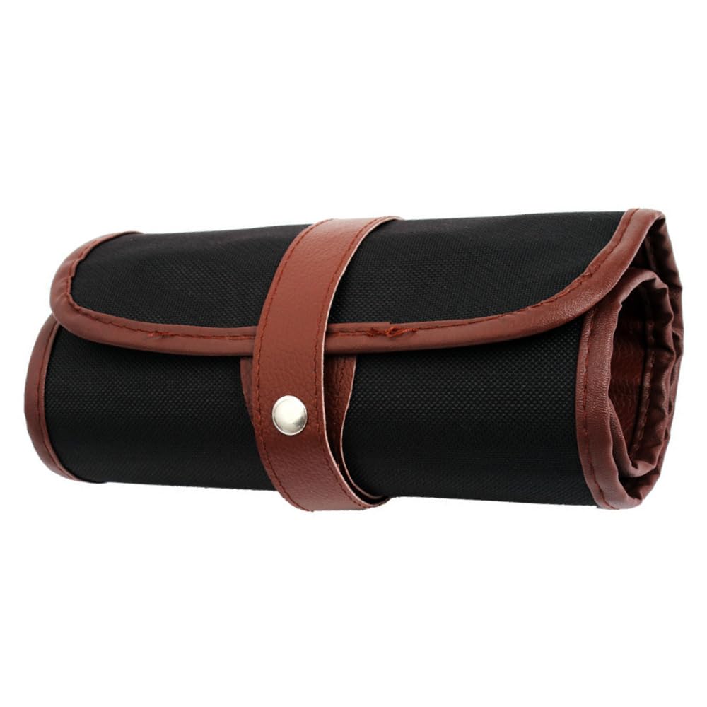 BE-TOOL Canvas Pencil Wrap Case, 72 Slots Portable Pencil Roll Holder Storage Pouch for School Office Art Supply