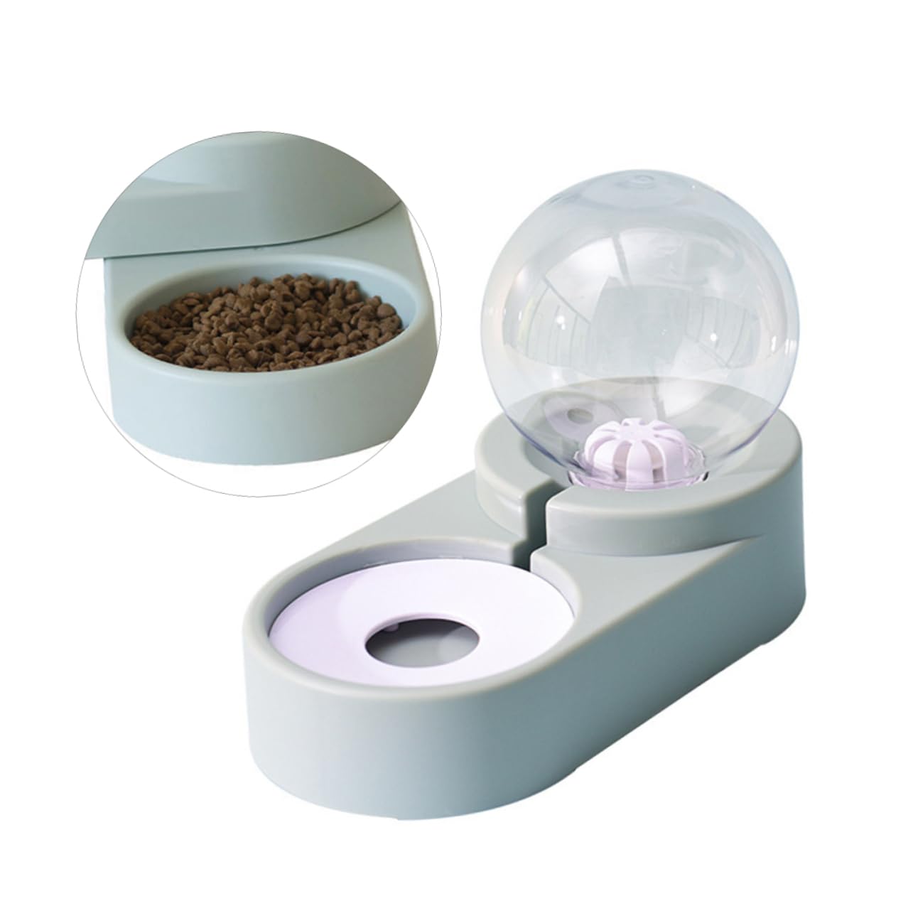 Automatischer Haustier Wasserspender mit Doppelnapf, Pet, Blau | Sichere Konstruktion, Praktische Nutzung, Kippsicheres Design, Automatische Wasserversorgung für Zuhause und Zoofachhandel