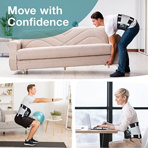 The Restored Back Support Brace Lower Back Support - Lumbar Support Belt - The Only Certified Back Support Belt for Men and Women - Back Pain Relief Belt XL