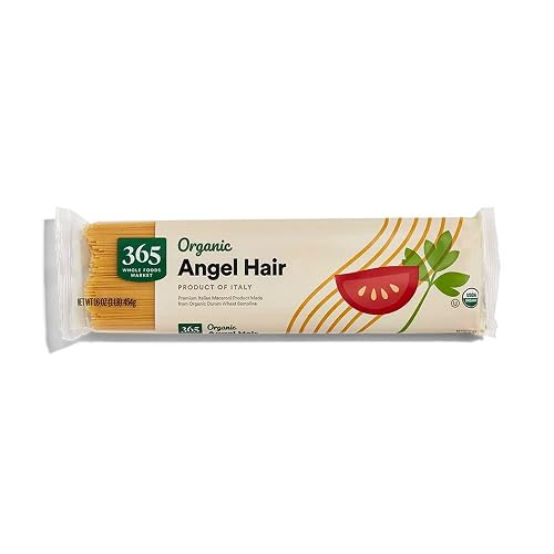 365 by Whole Foods Market, Organic Angel Hair Pasta, 16 Ounce - 16 Ounce (Pack of 1)