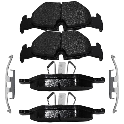 Image of Brake Pads Rear Set Compatible with BMW X1 128i 323i 328i 328xi Automotive Replacement Rear Brakes Semi-Metallic D1171