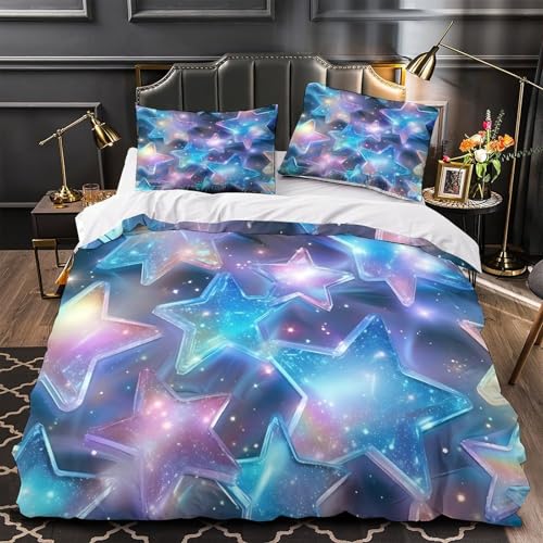 Housse de Couette Hypoallergénique 135x200 Douceur Microfibre 3D