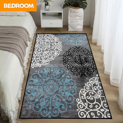 Alfombra antideslizante lavable para pasillo con trasera de goma 5