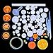 Quimat 78Pcs Plastic Gear Set with Various Gear and Axle Belt Bushings for DIY Car Robot Project QY17