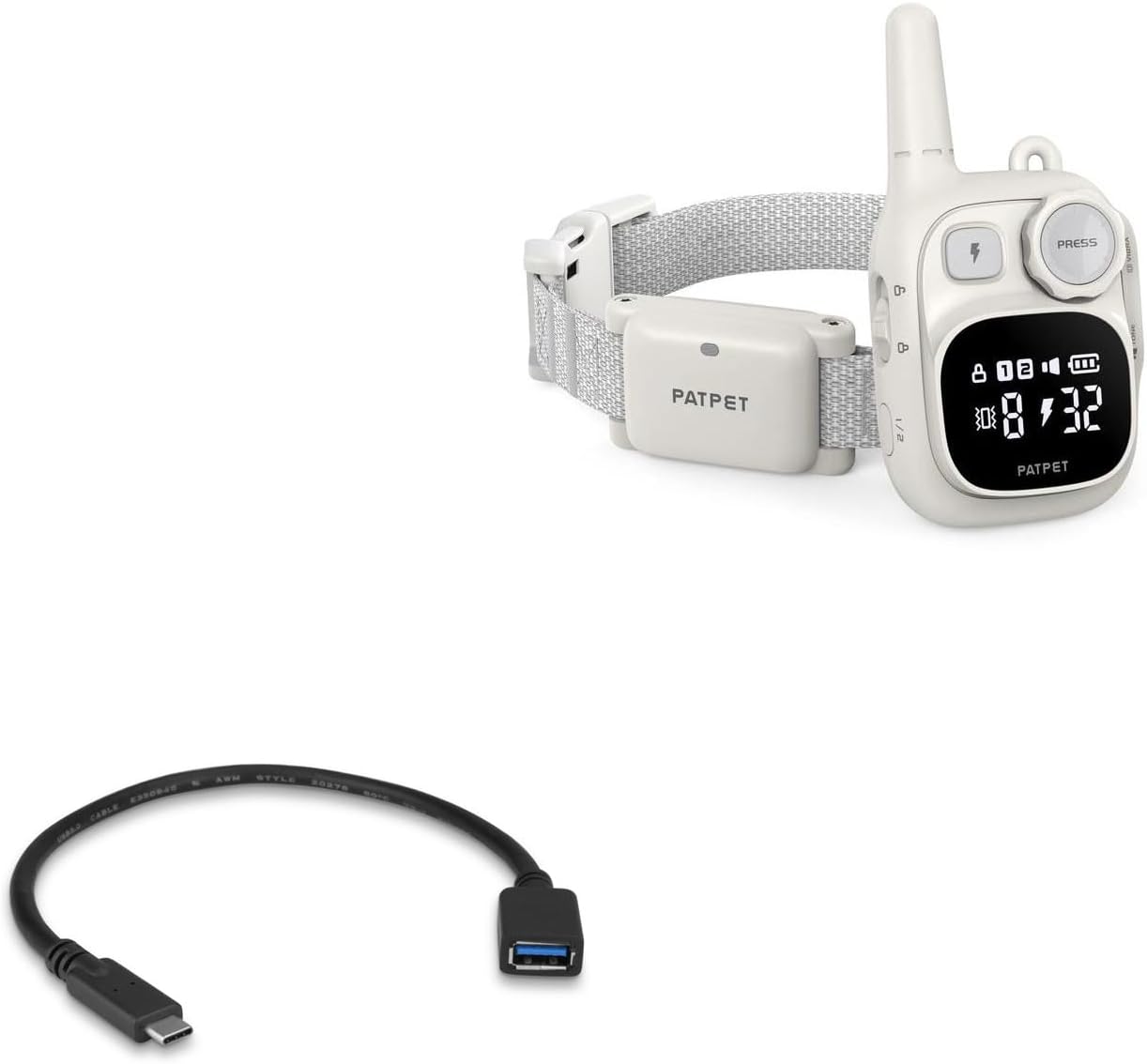 BoxWave Cable Compatible with PATPET 628 Dog Training Collar - USB Expansion Adapter, Add USB Connected Hardware to Your Phone