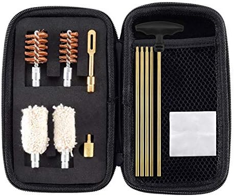BOOSTEADY Compact Shotgun Cleaning Kit for 12 and 20 Gauge Shotguns Cleaning Kit Brush and Mop
