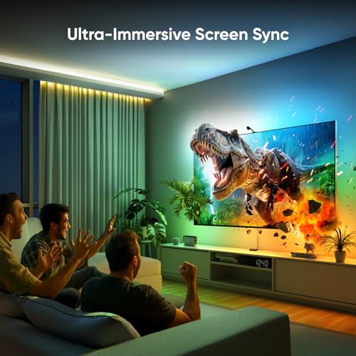 4D - Kit di sincronizzazione TV e striscia luminosa indirizzabile intelligente, retroilluminazione LED per TV, illuminazione polarizzata per home theater e console di gioco (per TV e monitor - Illuminazione - Immagine 1