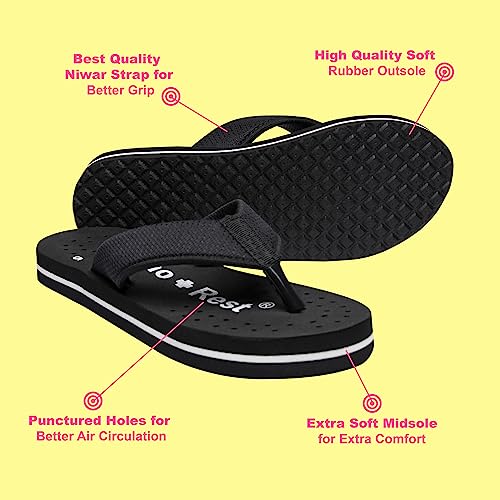 Image of Ortho + Rest Extra Soft Slippers for Women | Doctor Ortho Slippers for Women | Orthopedic Flip Flops Footwear for Home Daily Use