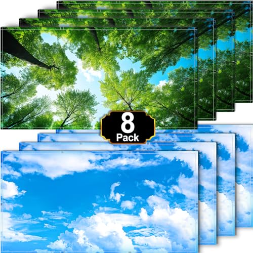 Aheroi Light Covers for Ceiling Lights Classroom Fluorescent light covers
