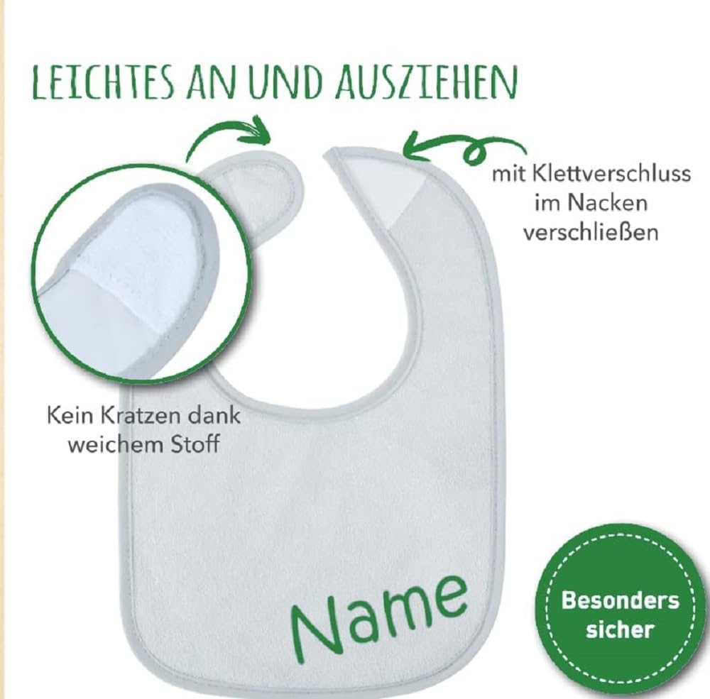 Gâteau de couches personnalisé pour poussette | Fabriqué à partir de 15 couches Baby-Dry taille 3, bavoirs avec nom, tétine, vert, 25 x 25 x 15 cm