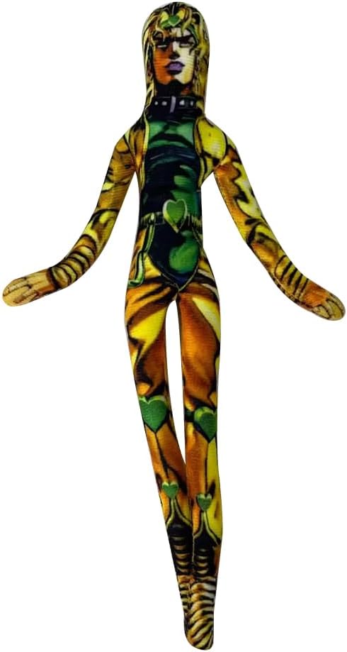 Anime Twistable Figure JJBA Brando Soft Figure, Fully Shapeable with Internal Skeleton, Poseable Funny Creative Animals Hug Pillow Decor Gifts