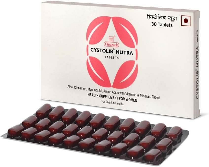 Cystolib Nutra Nutrition Supplement To Restore Hormonal Imbalance In PCOS & PCOD For Women - 30 Tablets