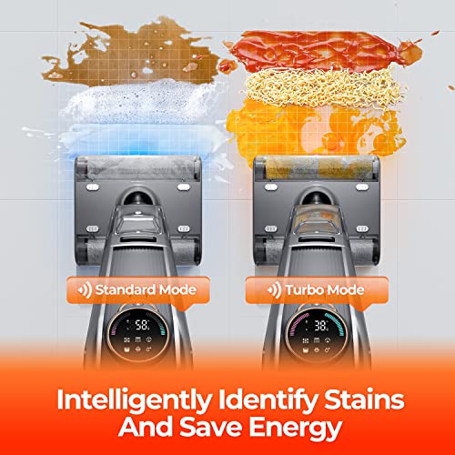 Uwant X100 Cordless Wet Dry Vacuum Cleaner With Double Roller Brush 44Min Long Run Time Mop For Hard Floors, Smart To Clean Tough Dirt And Pet Hair #TOP5