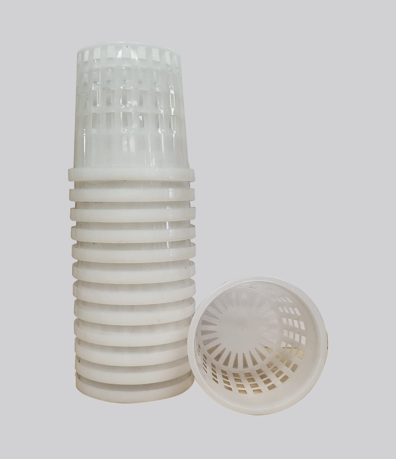 InHydro Netcups for Hydroponics/Aeroponics - 4 inch, Pack of 20, FDA Approved UV Treated 100% Vergin HDPE Net Cups (White) (B0C1V6BB5Q) Amazon Price History, Amazon Price Tracker