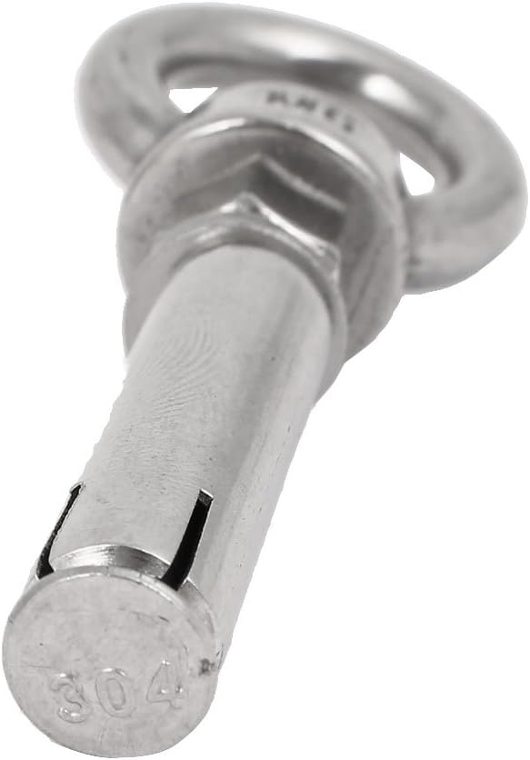 10pcs M6x60mm Nails, Screws & Fasteners 304 Stainless Steel Expansion Screw Closed Hook Nut & Bolt Sets Anchor Bolt