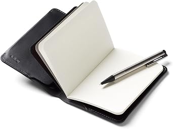 Bellroy Notebook Cover, Leather A6 Folio - Black