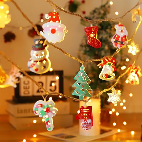 Guirlande lumineuse de Noël 20 ampoules LED étoile 3 m