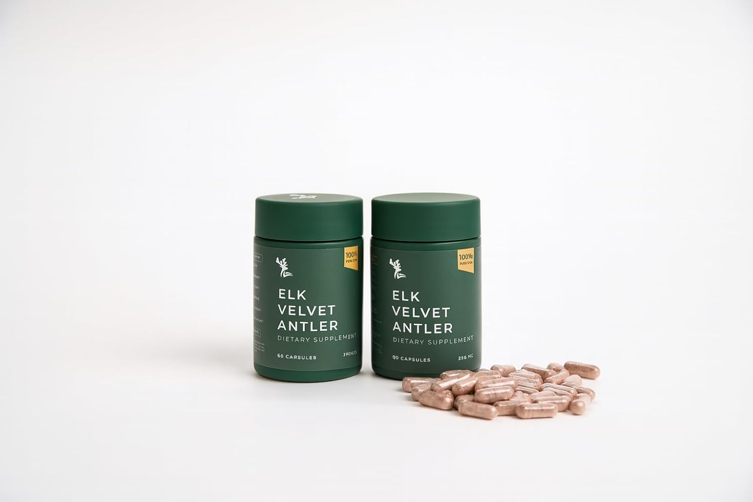 Elk Velvet Antler for Dogs- 2 Pack(120 Count) Hip and Joint Health