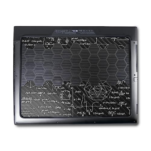 Image of MightySkins Carbon Fiber Skin Compatible with Alienware M18 R1 (2023) Full Wrap Kit - Mathematical | Protective, Durable Textured Carbon Fiber Finish | Easy to Apply & Change Styles | Made in The USA