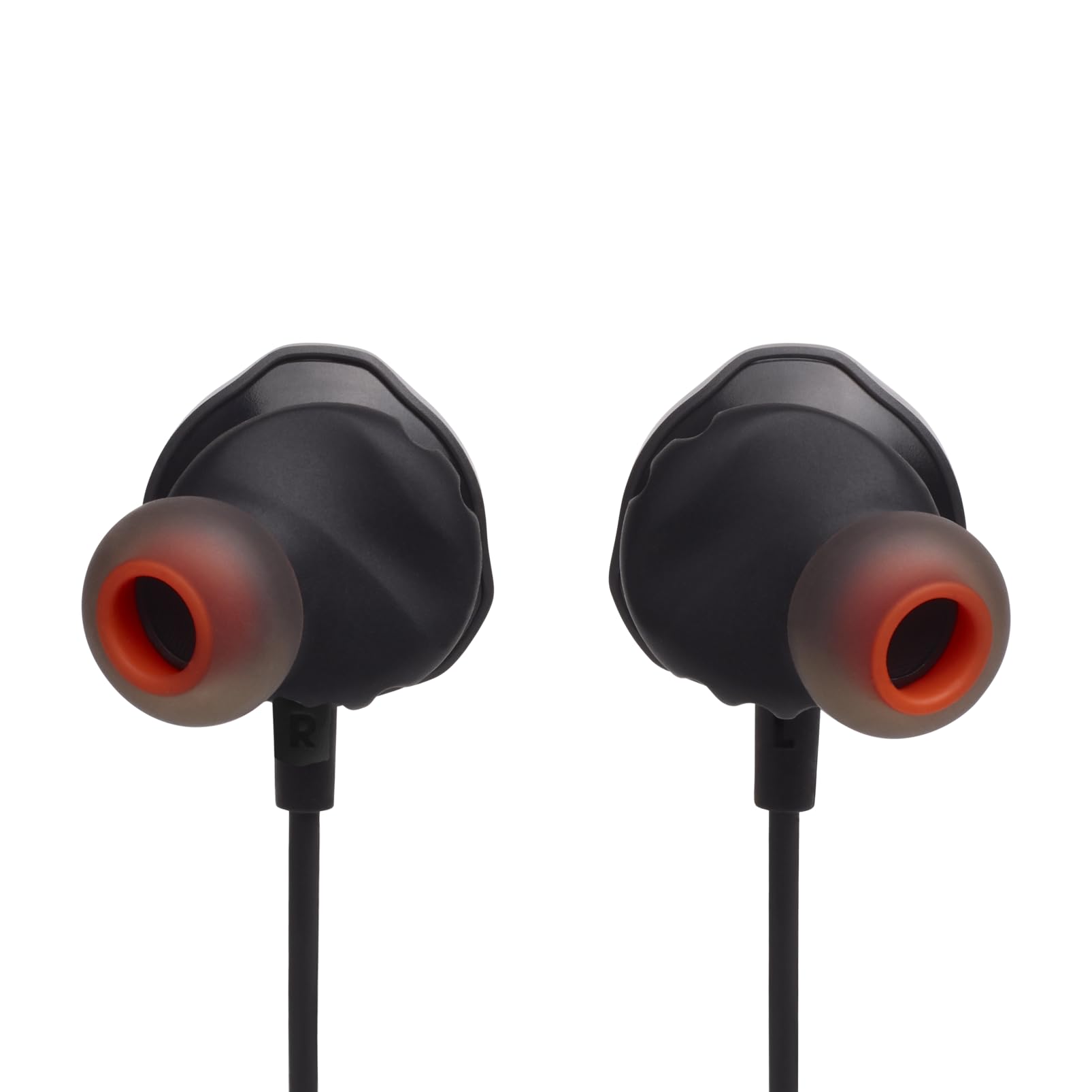 JBL Quantum 50 C Słuchawki Przewodowe Douszne do Gier z Mikrofonem z funkcją „Voice Focus” i Wyciszeniem, Adapterem USB C, Dźwiękiem JBL QuantumSURROUND, Kompatybilne z Wieloma Platformami, Czarne
