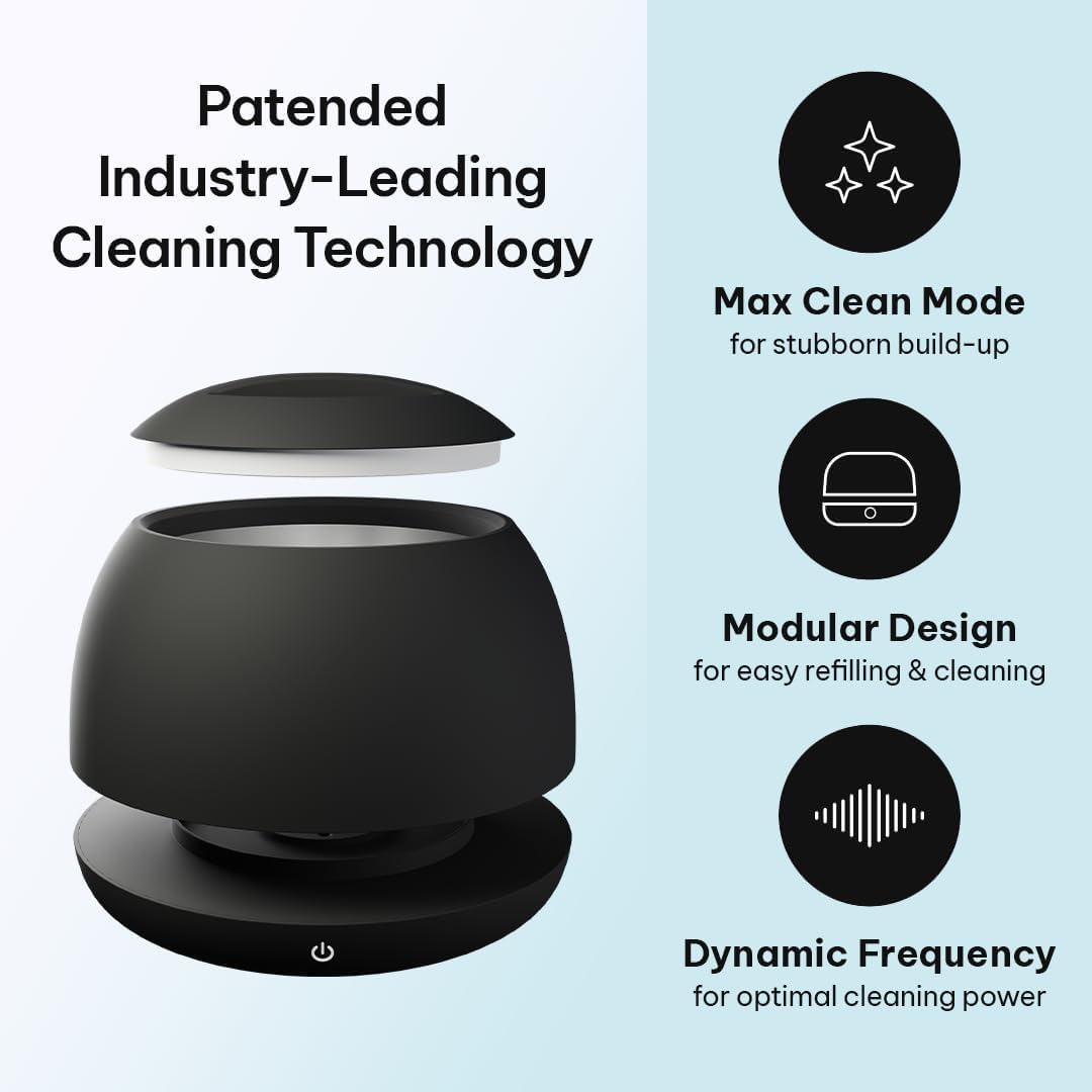 Zima Dental Pod PRO: New Ultrasonic Retainer Cleaner Machine. Market-Leading, Best Aligner Cleaner, Nightguard Cleaner, Mouthguard Cleaner, Denture Cleaner, Ultrasonic Cleaner for Oral Dental Care