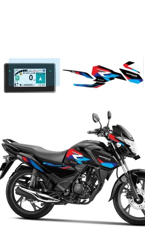 Grayfixx RR Edition Half Body Decals with TPU Screen Protector Compatible with Sp 125 | Made in Premium Material, Waterproof, Precut Sticker, Pack of 1-picture-15