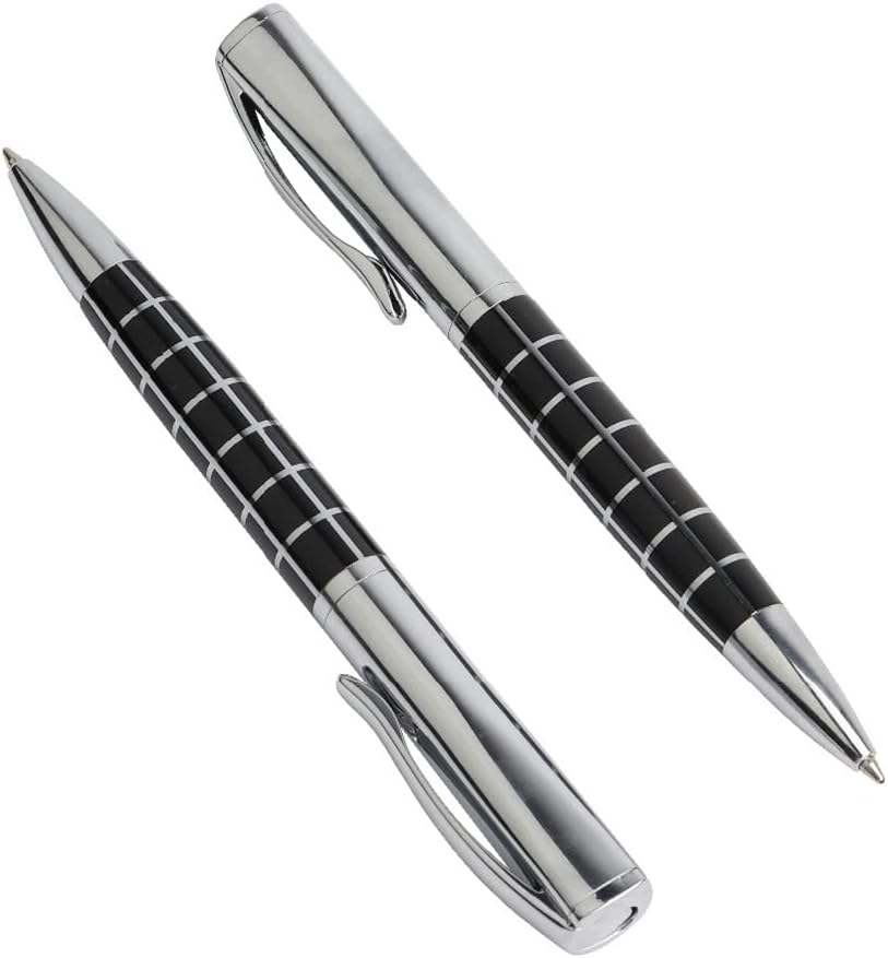 5/pcs Rotating Metal Ballpoint Pen Stainless Steel Ball Pens Commercial Stationery for Office School image 5