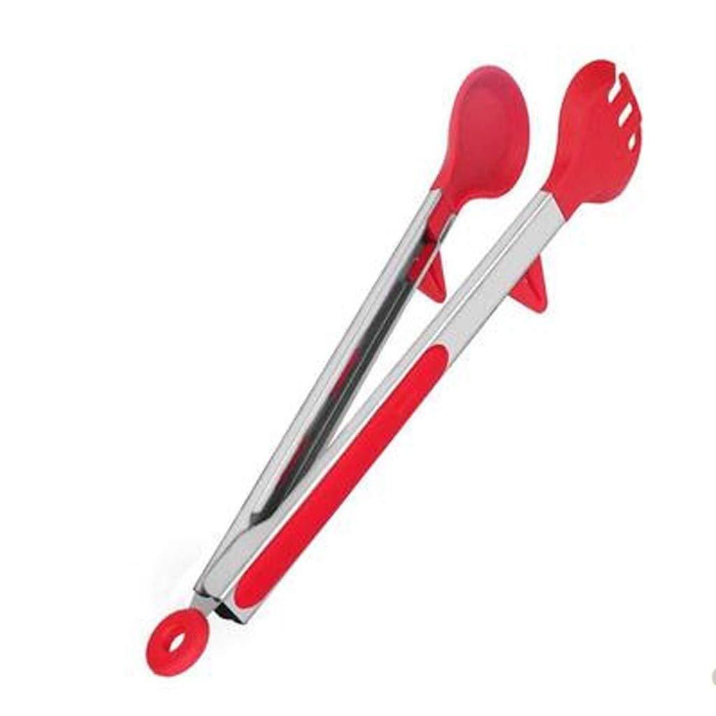 Pinzas for cocinar, pinzas for alimentos de cocina, pinzas for cocinar de silicona, herramientas de cocina, pinzas for alimentos, pinzas for espátula, pinzas for cocinar, utensilios de cocina (tamaño: