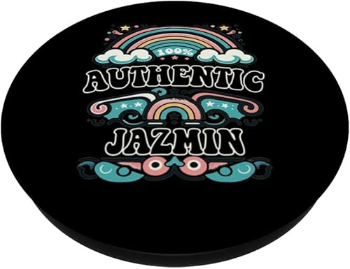 Miniatura 2 de JAZMIN 100% Authentic Cute Retro Girls JAZMIN Name PopSockets Standard PopGrip