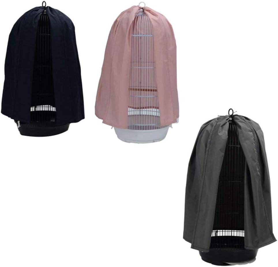 YITON Bird Cage Cover Pink Classic Round Dome Top Cover Bird Cage Shield Bird Cage Lightweight Covers Skirt Accessories 1Pcs